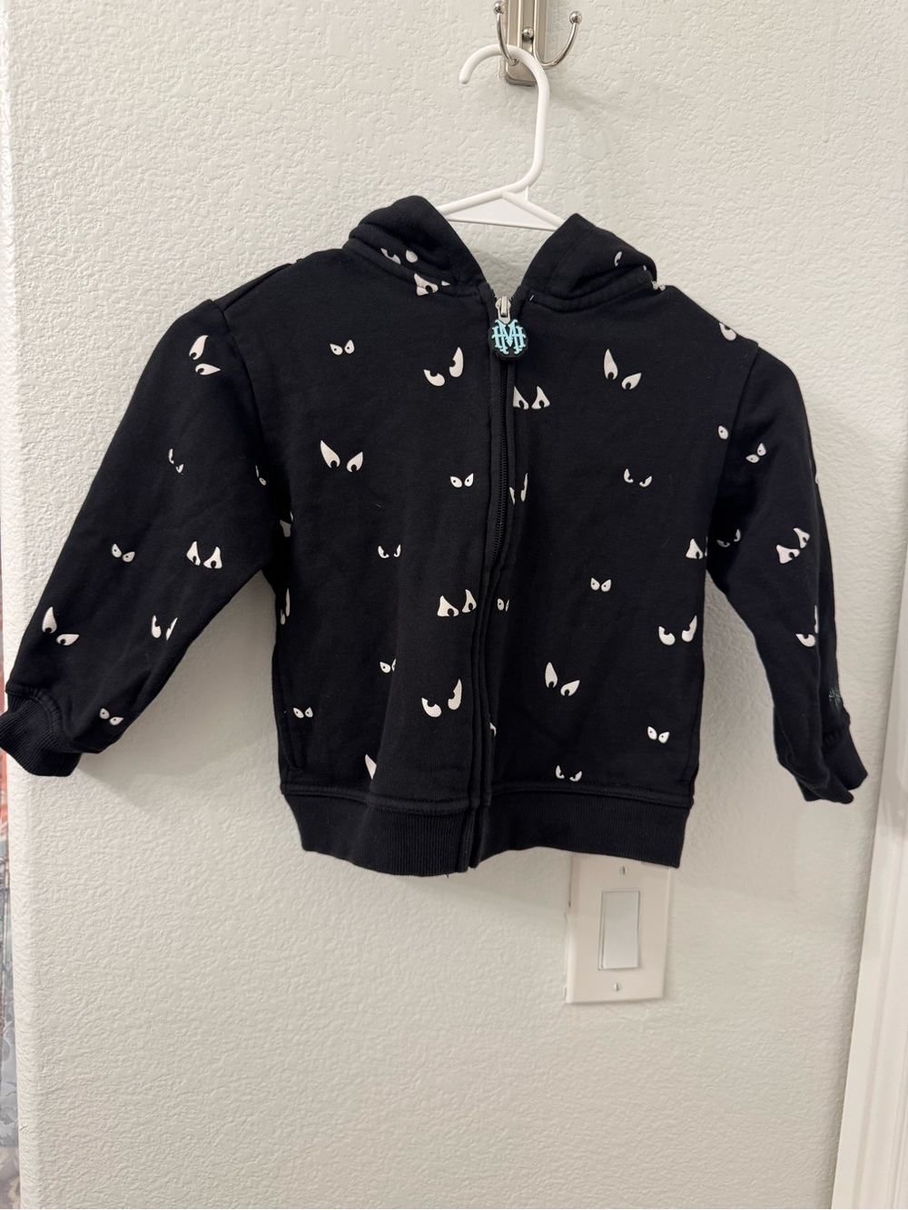 Disney Haunted Mansion Black Kids Zip-Up Hoodie Sz 4